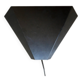 Black metal wall lamp, 1970s