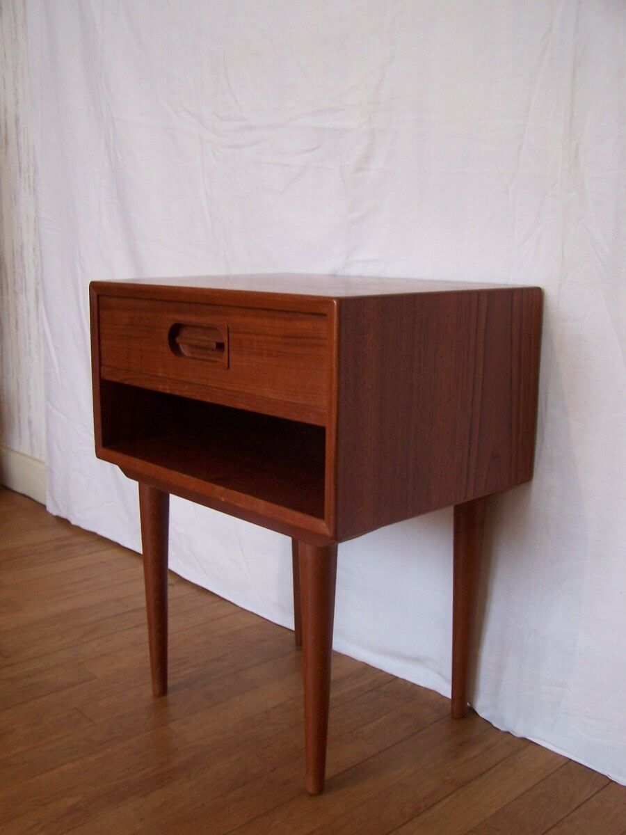 Scandinavian bedside table - 60s