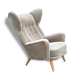Exceptional Chair has ears Wingback chair years 50