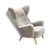 Exceptional Chair has ears Wingback chair years 50