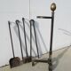 Wrought iron chimney servant, and bronze, ancient