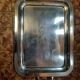 Silver metal tray