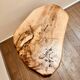 Table basse bois naturel brutaliste