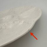 GIEN white earthenware oyster plates, 1960s