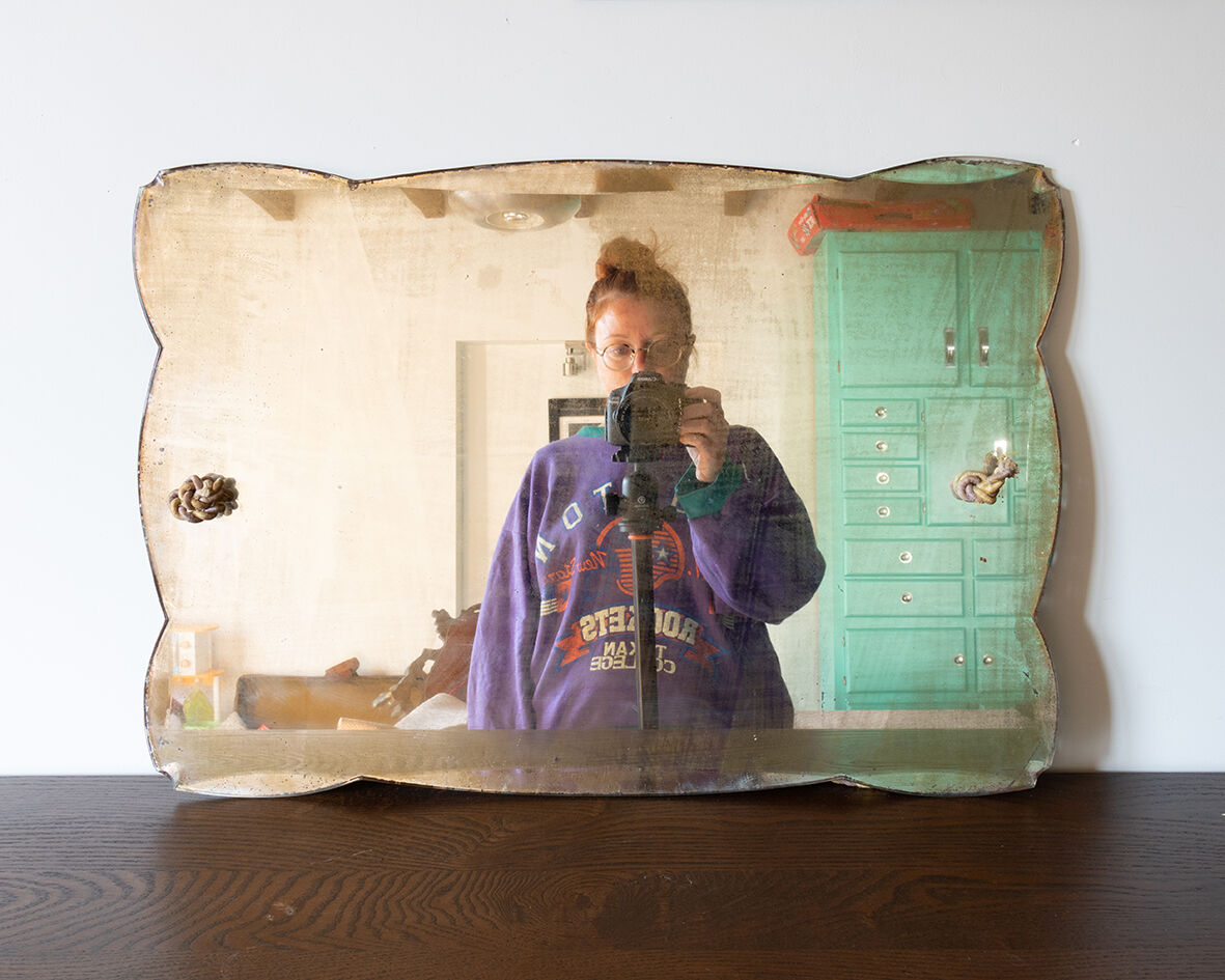 Beveled mirror 58x40 cm