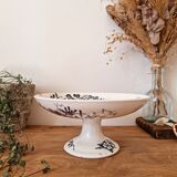 E.Bourgeois iron earth compote bowl