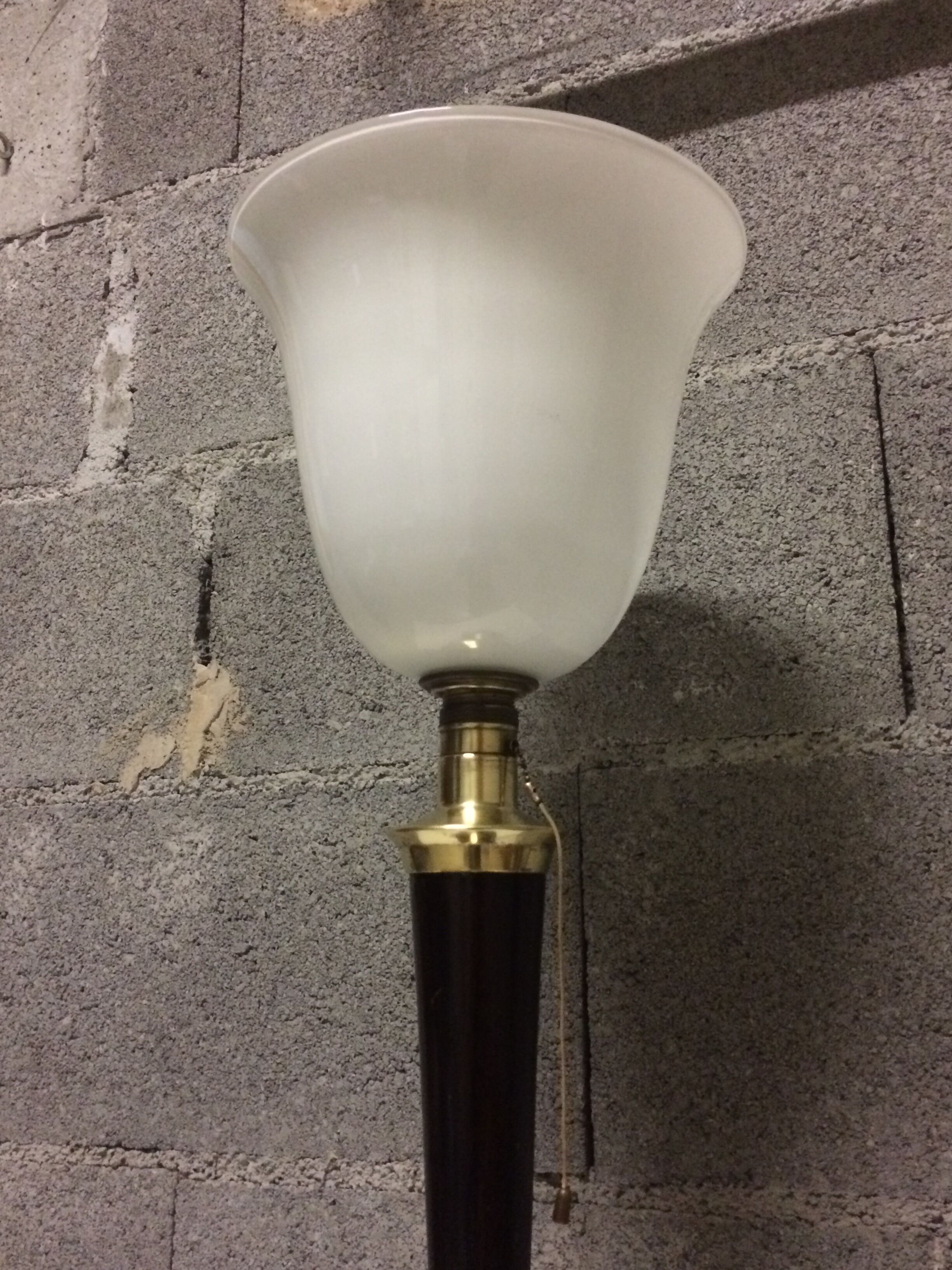 Lamp Mazda mahogany and brass  1930, 40