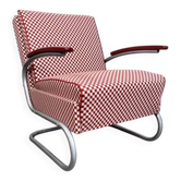 Thonet S-411 Armchair "Red & White"
