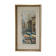 Lithograph gilded frame Paris place du Tertre vintage