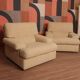Danish Set of Armchairs Soft Cuschion Comfortable Wool Upholstery