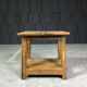 Old wooden workshop stool