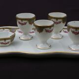 Egg service in Limoges porcelain