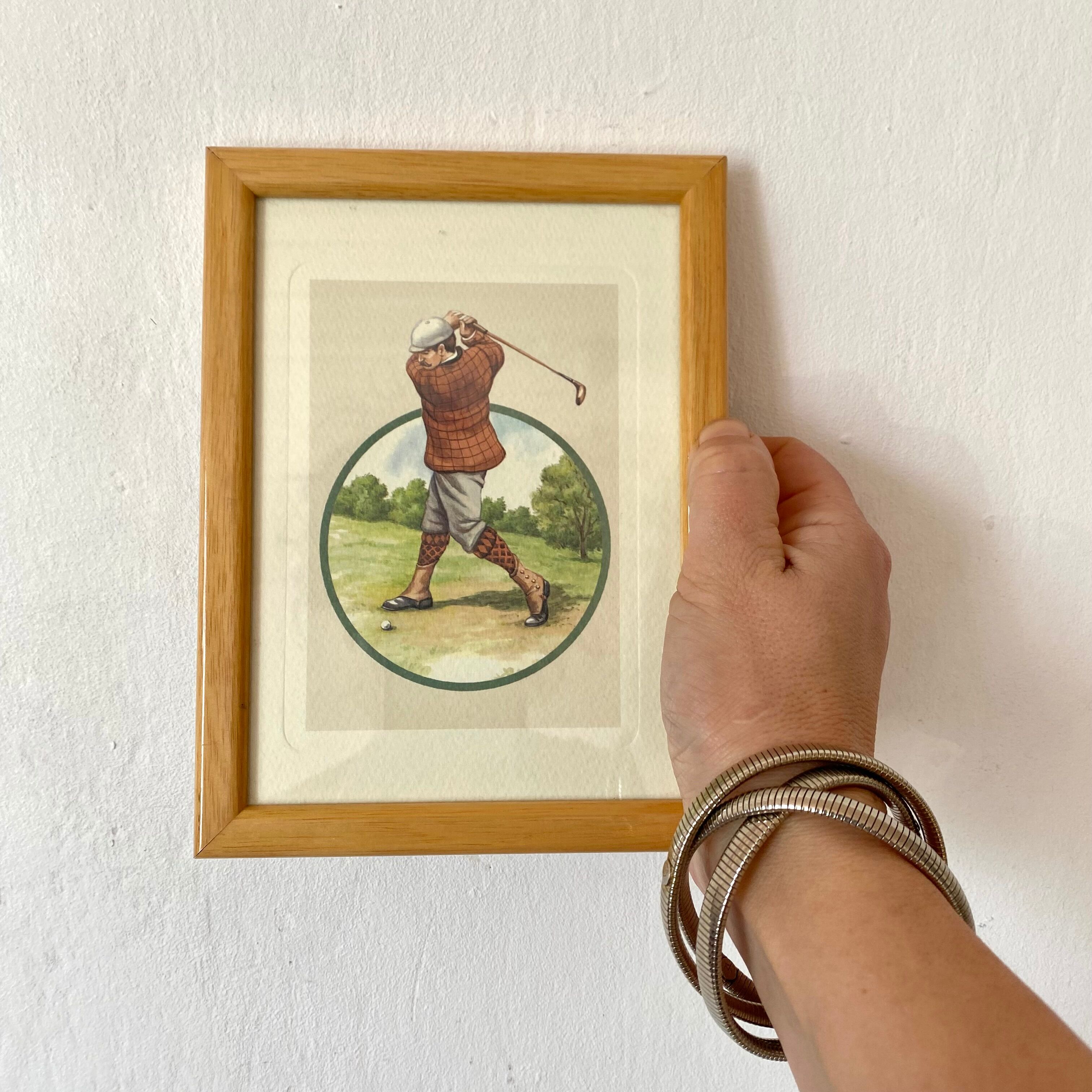 Frames 80s with golfers