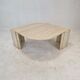 Italian travertine coffee table, 1980's