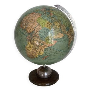 globe vintage 1961 terrestre - mappemonde