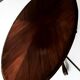 Middle oval table in Art Deco mahogany around 1930