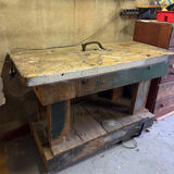 Small old carpenter's workbench