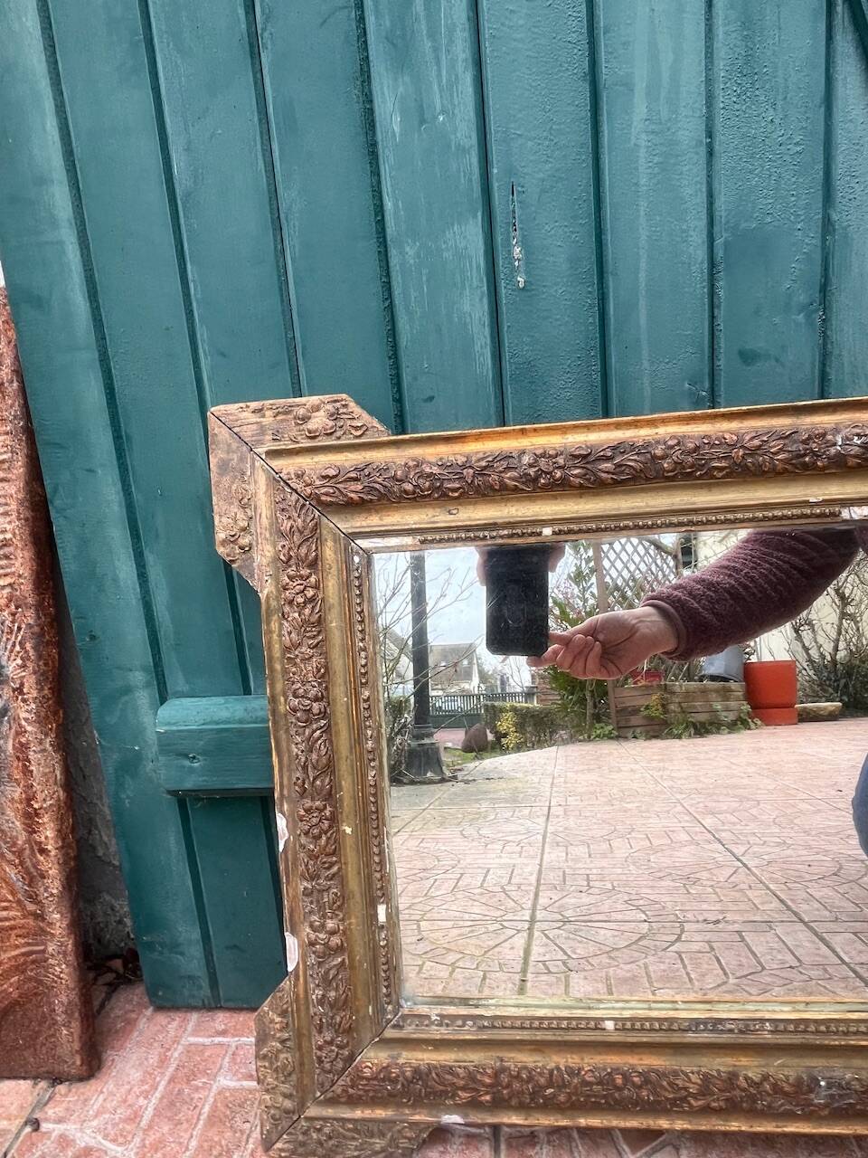 Ancien miroir 64x49cm