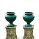 Paire de vases medicis XIXème en fonte