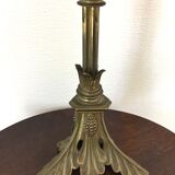 High-footed brass lamp