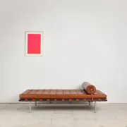 Meridian Barcelona in leather by Mies van der Rohe, Knoll International