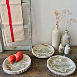 Set of 8 Longchamp fish plates