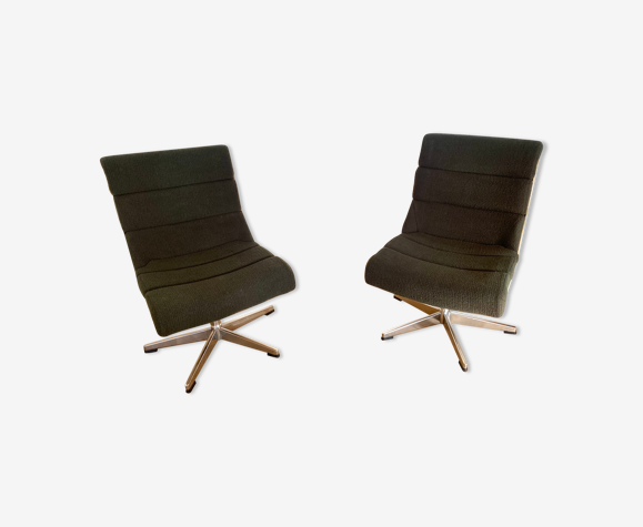 Paire de fauteuils Space age