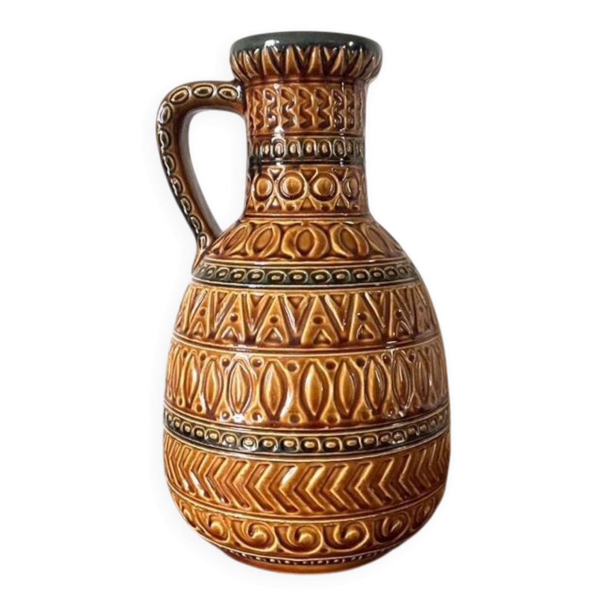 Large enameled jug, Germany, 1960