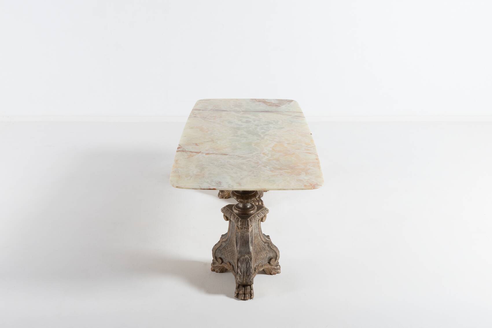 Vintage Italian design Onyx top coffee table