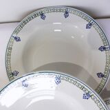 4 vintage St Amand soup plates