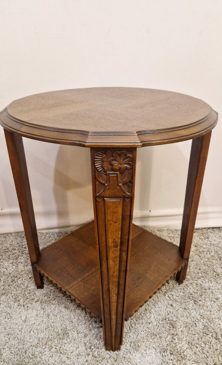 Side table in walnut - Art Deco