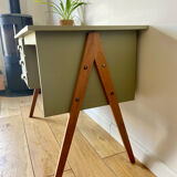 Restored Scandinavian teak desk - Tapered legs