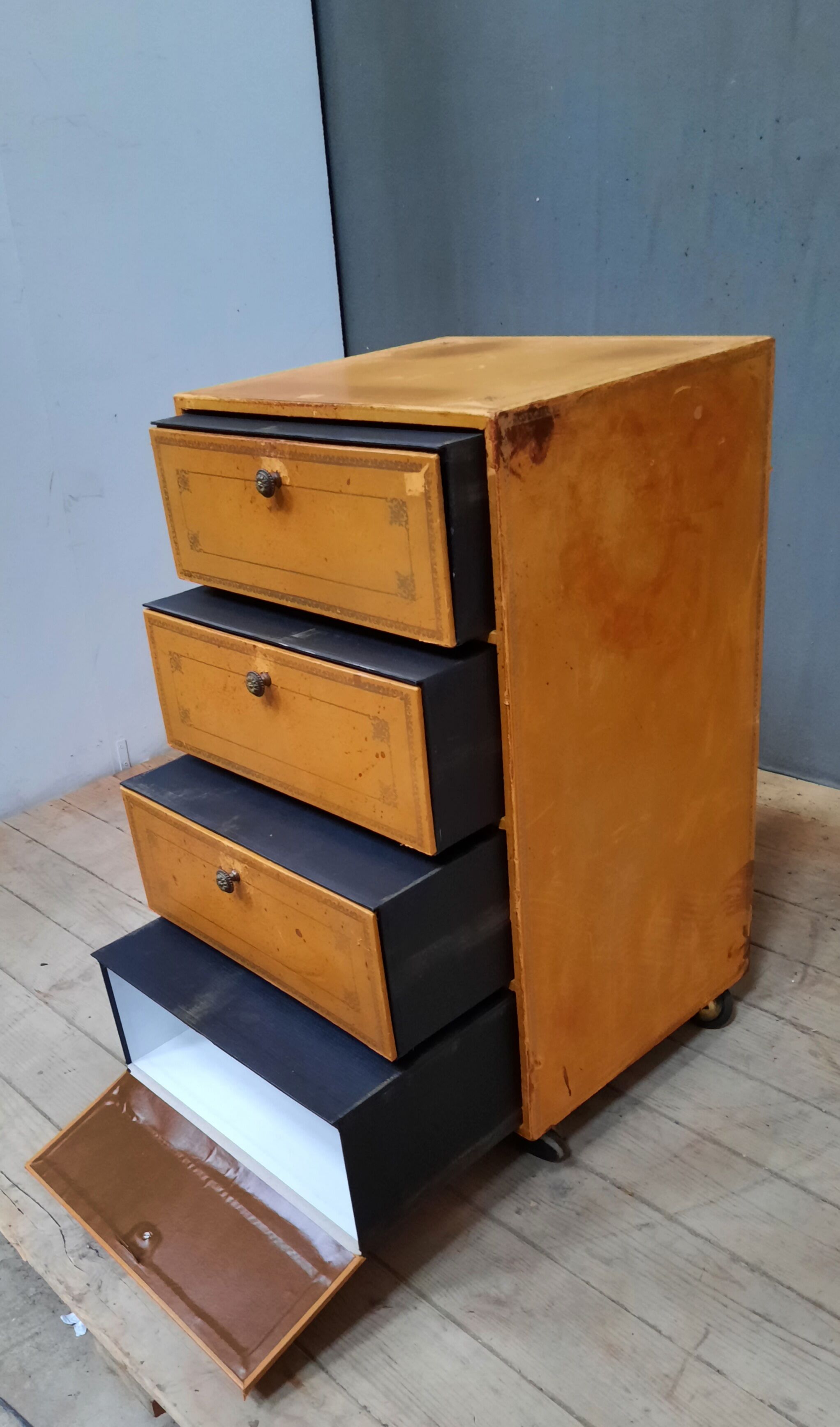 Pair of leather cardboard makers