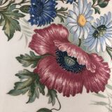Plat creux rond ancien villeroy et boch mettlach décor floral 1584