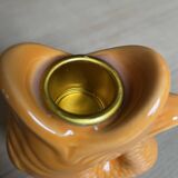 Bougeoir poisson orange