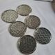 6 Coasters - Silver-plated coasters