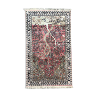 Carpet vintage cashmere silk, fgait hand 92 X 155 CM