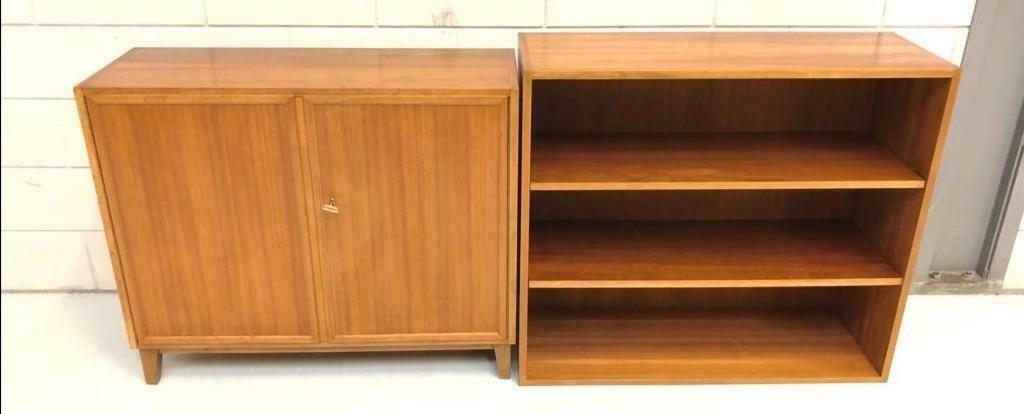 Bookcase sideboard vintage wall cabinet mid-century