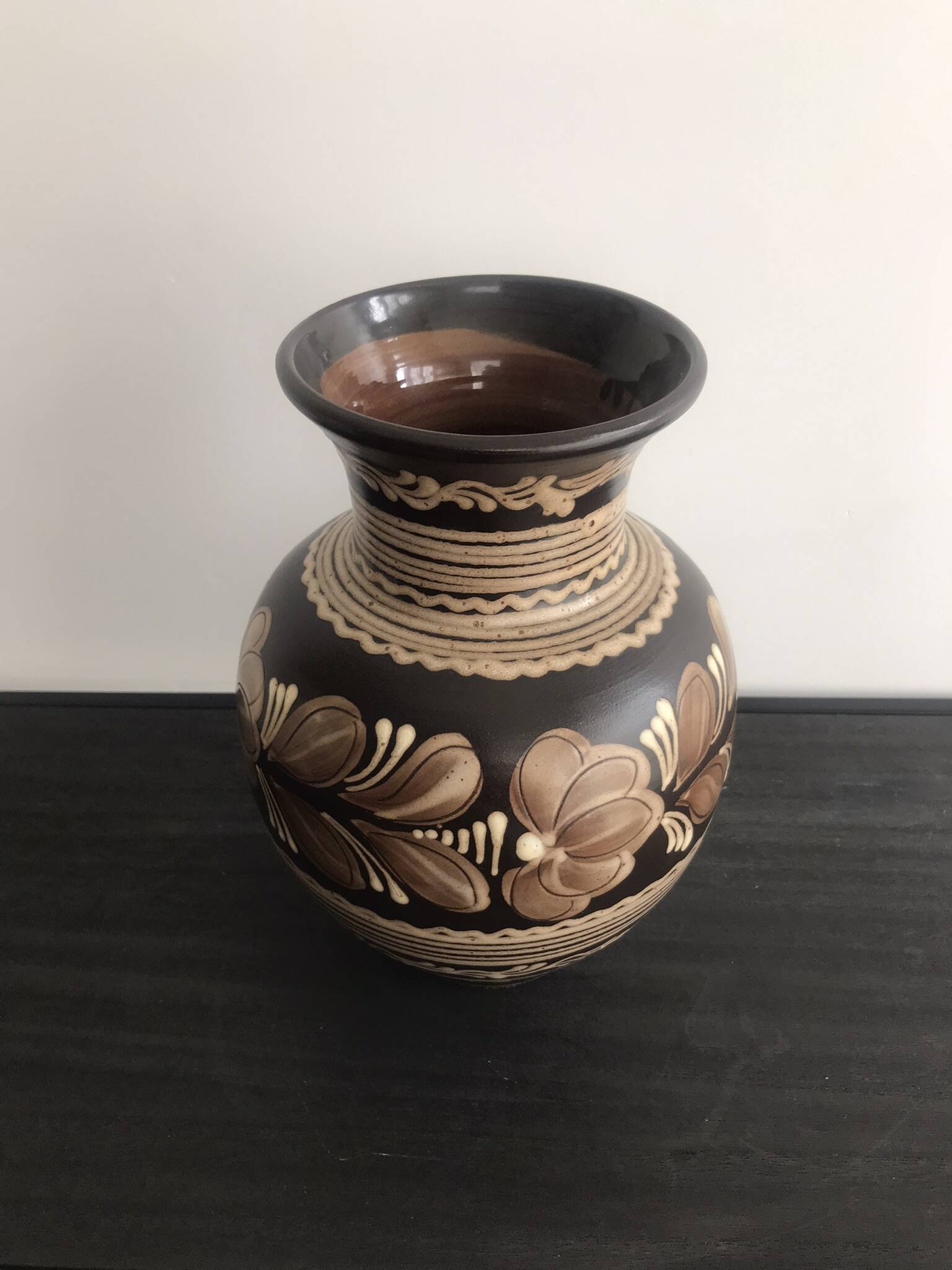 vintage hungarian pottery vase