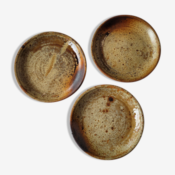 Set of 3 pyrite sandstone cups