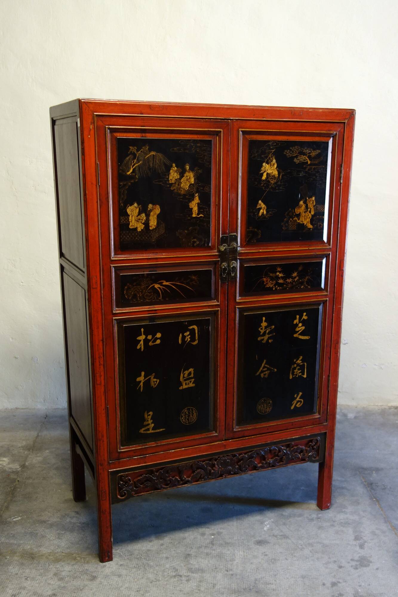 Ancienne armoire chinoise style meuble de mariage, Chine, XXème