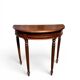 Small demi-lune console – solid mahogany – Louis XVI style