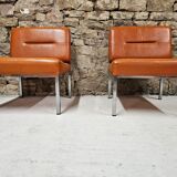 Pair of vintage low chairs 1970"
