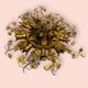 Murano glass flower flush mount, 1960s