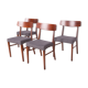 Mid-century danish dining chairs, 1960s, set of 4
