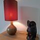 Vintage pyrite stone lamp