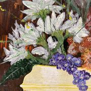 Peinture bouquet vintage