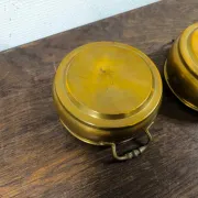 2 jardinières en laiton