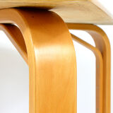 Table carrée en bois années 80