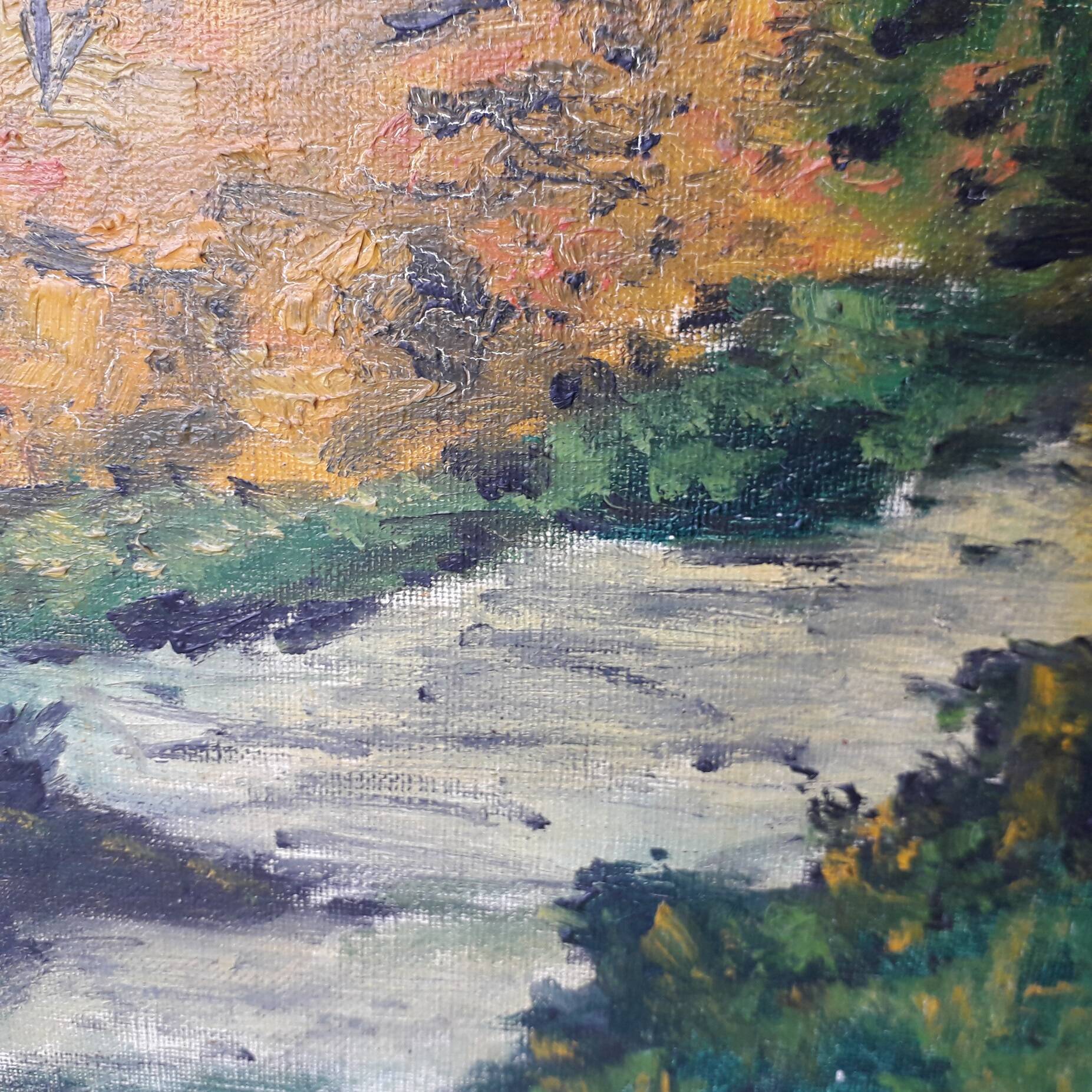 Oil painting landscape